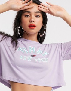 Футболка с логотипом Tommy Jeans-Фиолетовый