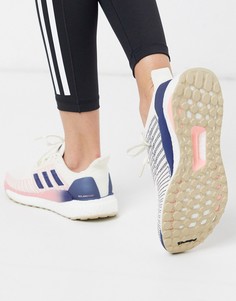 Светло-бежевые кроссовки adidas Running solar boost-Светло-бежевый