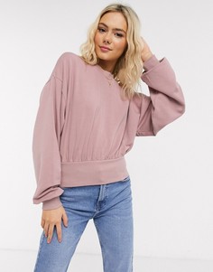 Мягкий розовый свитшот свободного кроя ASOS DESIGN