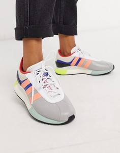 Серо-розовые кроссовки adidas Originals-Серый