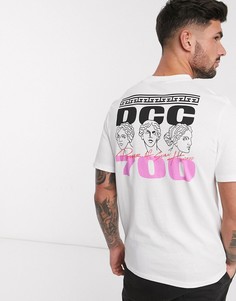 Футболка с принтом на спине ASOS DESIGN-Белый