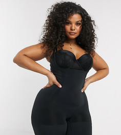 Боди черного цвета с моделирующим эффектом Spanx Curve-Черный