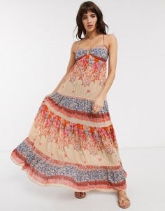 Платье макси Free People-Белый