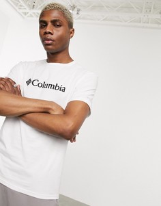 Белая базовая футболка с логотипом Columbia-Белый