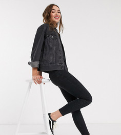 Черные моделирующие джинсы скинни New Look Petite-Черный