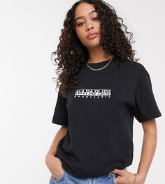 Черная футболка с логотипом Napapijri эксклюзивно на ASOS-Черный
