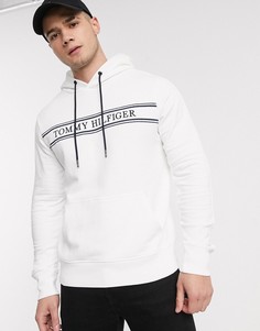 Худи белого цвета с логотипом Tommy Hilfiger-Белый