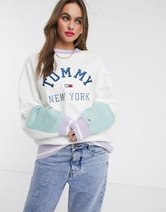 Свитшот с логотипом Tommy Hilfiger-Белый