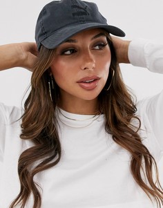 Черная хлопковая кепка Puma Archive-Черный