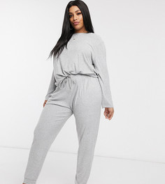Супермягкие джоггеры от комплекта ASOS DESIGN Curve-Серый