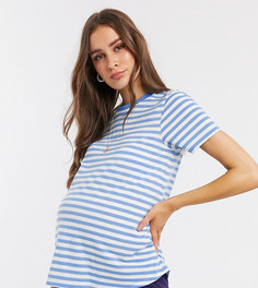 Футболка в полоску с круглым вырезом ASOS DESIGN Maternity-Мульти