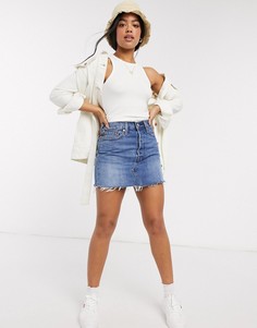 Синяя юбка с необработанными краями Levis-Синий Levis®