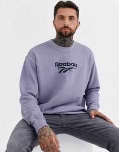 Свитшот лавандового цвета Reebok-Фиолетовый