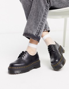 Ботинки на массивной подошве Dr Martens 1461 Quad-Черный