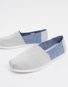 Серо-синие эспадрильи из переработанных бутылок TOMS-Серый