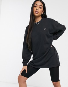 Черный лонгслив со стразами adidas Originals Fakten