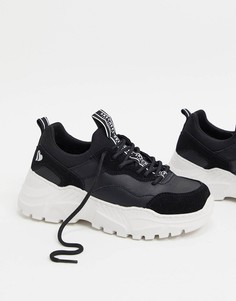 Черные кроссовки на массивной подошве Skechers B-Rad-Черный