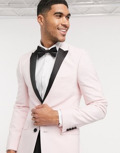 Розовый супероблегающий пиджак ASOS DESIGN