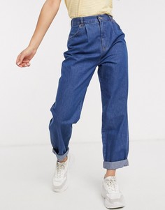 Синие джинсы в винтажном стиле с защипами ASOS DESIGN Lightweight-Синий