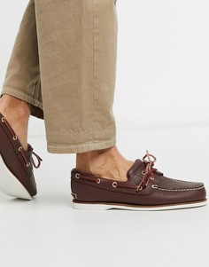 Темно-коричневые мокасины Timberland-Коричневый
