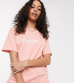 Розовая футболка с логотипом Napapijri эксклюзивно на ASOS-Розовый