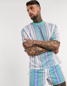 Oversized-футболка от комплекта в полоску пастельных тонов ASOS DESIGN-Мульти