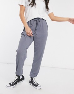 Фактурные брюки-галифе с поясом ASOS DESIGN-Синий