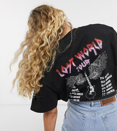 Черная футболка унисекс с принтом Reclaimed Vintage inspired-Черный