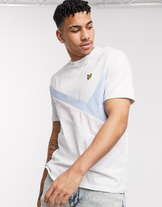 Белая футболка со вставкой Lyle & Scott Archive-Белый