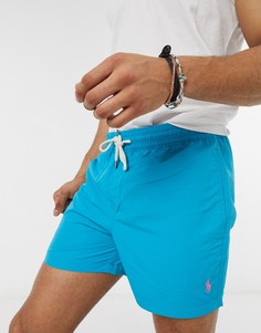 Шорты для плавания с логотипом Polo Ralph Lauren-Синий