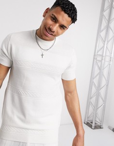 Белая трикотажная футболка от комплекта River Island-Белый