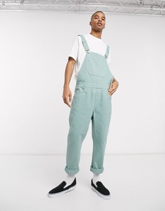 Зеленый джинсовый комбинезон ASOS DESIGN
