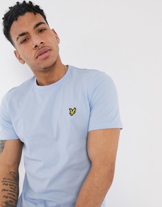 Голубая футболка с логотипом Lyle & Scott-Синий