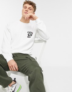 Белый свитшот с принтом River Island
