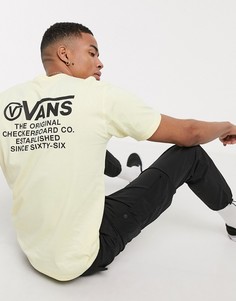 Футболка кремового цвета с принтом Vans-Кремовый