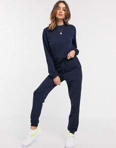 Темно-синий спортивный костюм из органического хлопка ASOS DESIGN