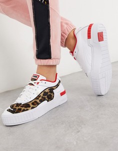 Белые кроссовки Puma x Charlotte Olympia Cali Sport-Черный