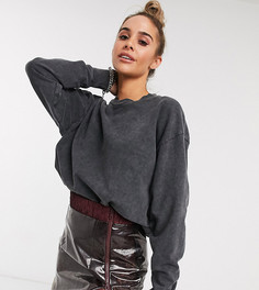 Темно-серый oversized-свитшот ASOS DESIGN