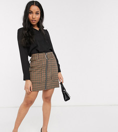 Черная рубашка с длинными рукавами ASOS DESIGN Petite-Черный