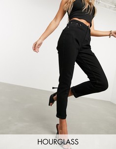 Черные узкие джинсы в винтажном стиле с завышенной талией ASOS DESIGN Hourglass-Черный