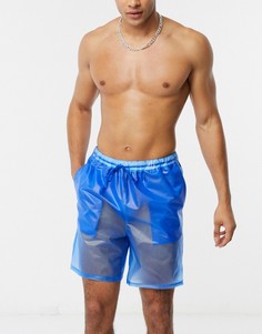 Синие шорты для плавания ASOS DESIGN-Синий