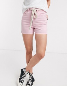 Розовые джинсовые шорты в винтажном стиле с нашивкой Wrangler-Розовый