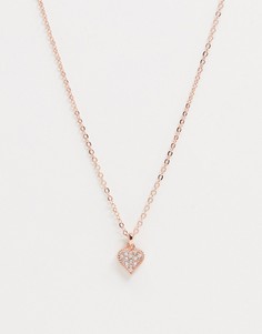 Ожерелье с кристаллом swarovski в в виде сердца Ted Baker-Золотой