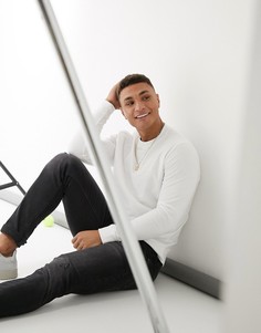 Белый легкий свитшот ASOS DESIGN