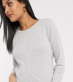 Свитшот в рубчик ASOS DESIGN Maternity-Серый