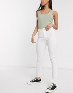Белые джинсы с завышенной талией Tommy Jeans-Белый