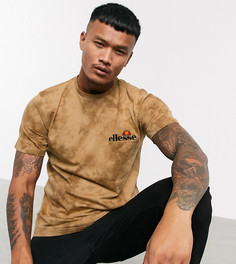 Светло-бежевая футболка с принтом тай-дай ellesse эксклюзивно для ASOS-Светло-бежевый