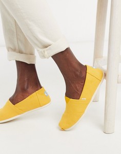Желтые эспадрильи Toms-Черный