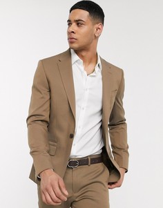 Бежевый пиджак скинни River Island