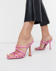 Розовые босоножки на каблуке с ремешками ALDO-Розовый